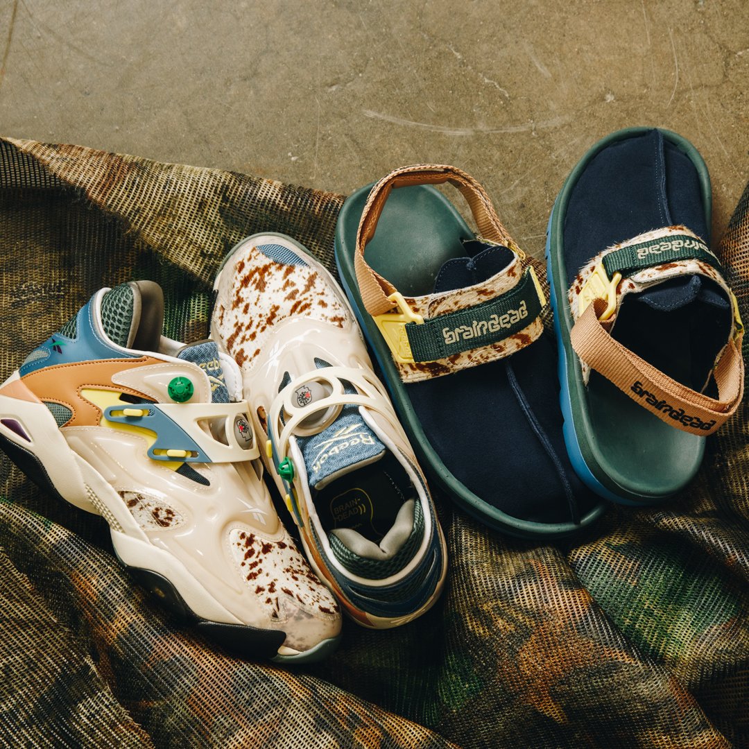 reebok x brain dead pump court