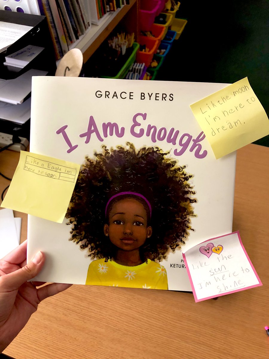 “Like an eagle, I am here to soar”
A few of our favorite shares after reading I Am Enough. We will SOAR this year as MRS Eagles 😍 <a href="/MRS_Eagles/">Millstone River</a> @MsANemeth