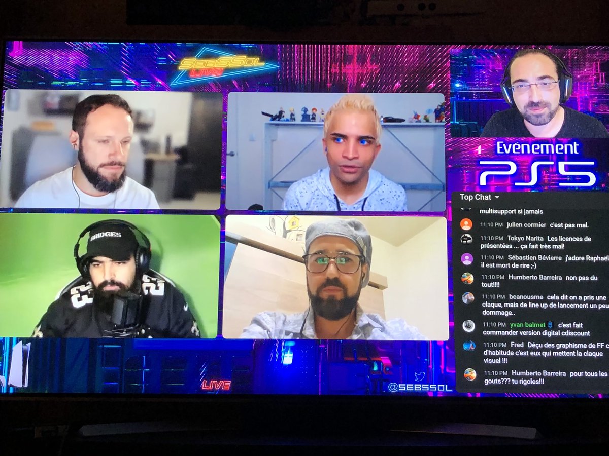 Ophilippos1's tweet photo. #ps4 #switchfr #xboxone @JulienChieze @CaroleQuintaine On est en mode #SebSSolLive pour le débrief du #PS5Showcase . Venez passer une belle fin de soirée avec @SebSSol et ses invités 🤩🤩on vous attend nombreux 👍👍😉c par la https://t.co/SIVP6zcZiX https://t.co/2YoeptIFwx