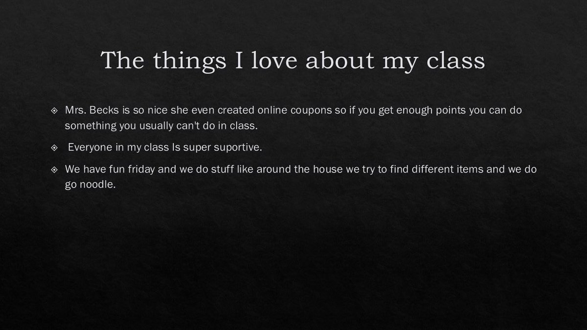 The 2020, high-tech version of writing your teacher a note is making a PowerPoint. Kids always find a way to be sweet! 😊❤️🥰 <a href="/NovaEisenhower/">Nova Eisenhower</a> #elearning #distancelearning #distancelearning2020 #virtualteaching