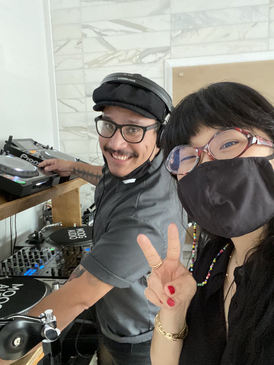 earlybirdsTO's tweet photo. Live form @isoradioto! @Goesbymilu is DJing on @michdas’s show @earlybirdsTO. Listen at https://t.co/HvCDagJHiP https://t.co/daNWn54ym7