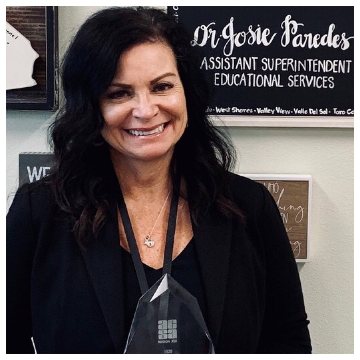 Today we recognize 2020 Curriculum and Instruction Administrator of the Year Dr. Josie Parades <a href="/CVUnified/">Coachella Valley USD</a> 🏆 Congratulations @DrParedesEdServ !