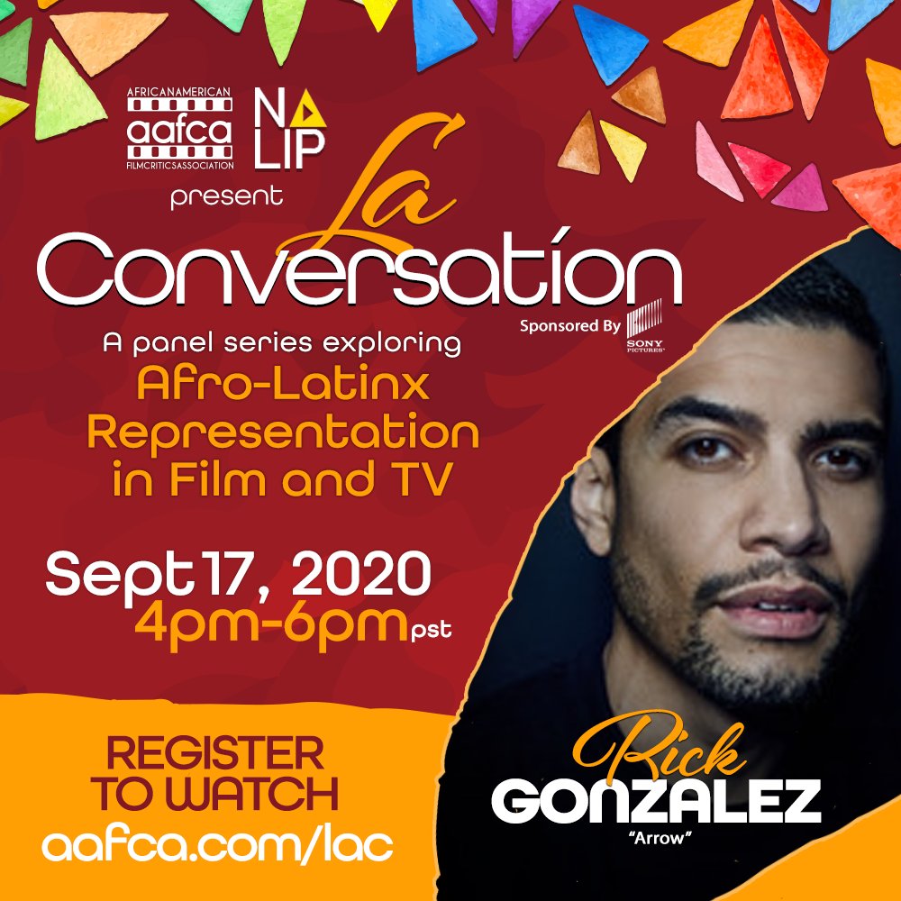 NALIP_org's tweet image. We're excited to be joined with Rick Gonzalez for the  ‘La Conversación’ September 17, 2020, from 4-6 PM PT! He's known from the hit TV show 'Arrow.' Register today at aafca.com/lac/ to experience the panel series with @theaafca and @officialrickg. #WeAreInclusion