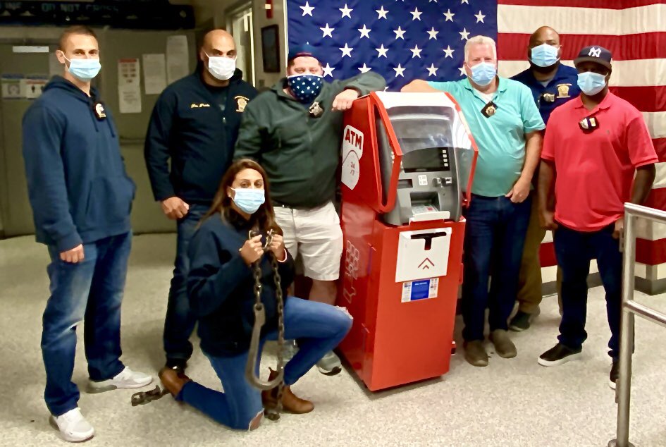 Members of your <a href="/NYPDDetectives/">NYPD Chief of Detectives</a>’ Grand Larceny Division were investigating a pattern of more than 45 thefts of entire ATM machines this morning when they caught criminals in the act. After a brief chase, the thieves were in handcuffs &amp; off our streets.      

Great job by all!