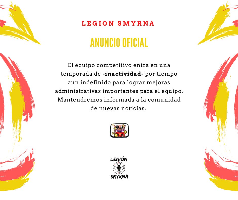 Agradecidos con todo el equipo, sus logros demostraron su gran habilidad y les deseamos lo mejor en lo siguiente-
Toda mejoría conlleva tiempo, por lo tanto se define tomar un tiempo para medir, balancear y mejorar aspectos internos en busca de alcanzar el objetivo.