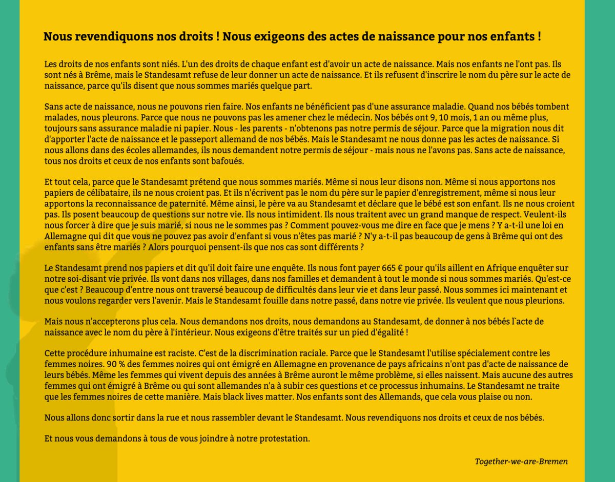 Join us in our fight to receive the rightful birth certificates for the newborns.
Birth Certificates dir all or no Birth Certificates at all! ✊