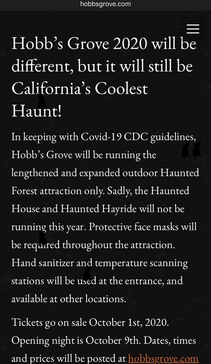The Hobb’s Grove Goblins have been working around the clock to formulate a plan for our Fiendish Fans! Check out HobbsGrove.com/calendar for info on visiting this year!