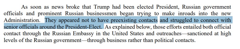 ...whether via the Mueller report's info on the post-election period (which makes no sense if Trump was a Kremlin spy or whatever); or the FBI's own findings that large parts of the Steele dossier, incl. the "pee tape", were actually Russian intel disinfo.