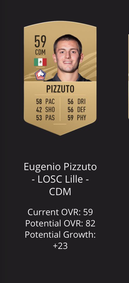 LilleLatino's tweet photo. EA 🎮 acaba de publicar las 50 mayores promesas del modo carrera del fifa 21. Hay 2 doggos en la lista, Pizzuto 🇲🇽 y Chavalier 🇫🇷 que crecen 23 y 22 puntos respectivamente. Ojalá no se quede solo en el mundo virtual. https://t.co/sj3faPkfMR