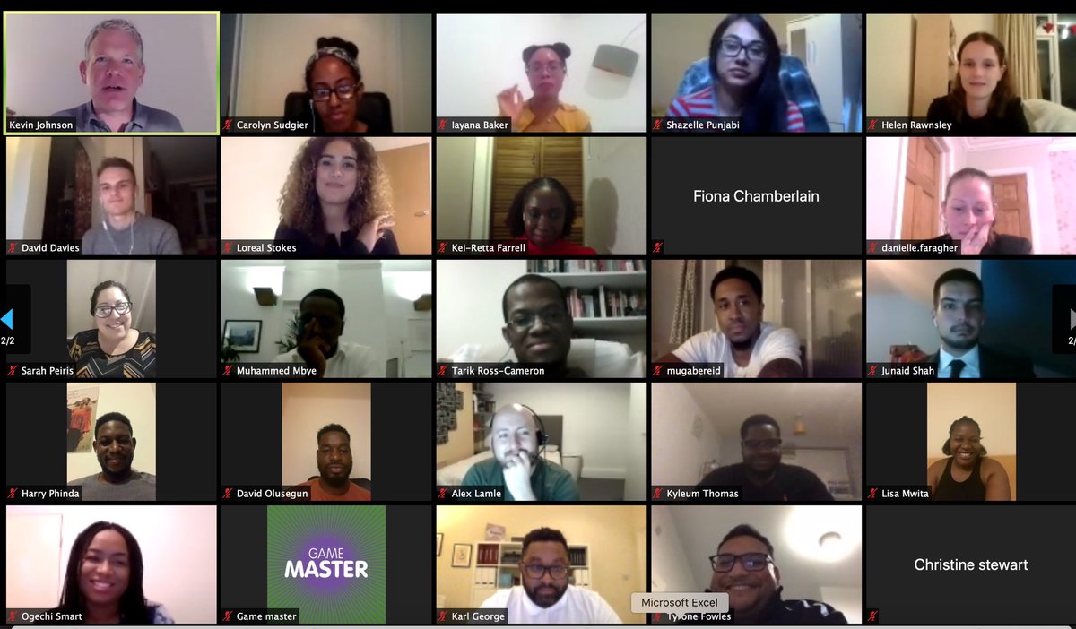 Just a snap of a few of our #GetOnTheBoard applicants for our twelfth young leaders programme. This year we’ve gone virtual! What a fantastic group of individuals ready and eager to get all ‘tingly’ about #governance thanks <a href="/urbancomms/">Kevin Johnson</a> for your panel facilitating yet again! #EBM