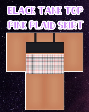 Black tank top Roblox Shirt Template