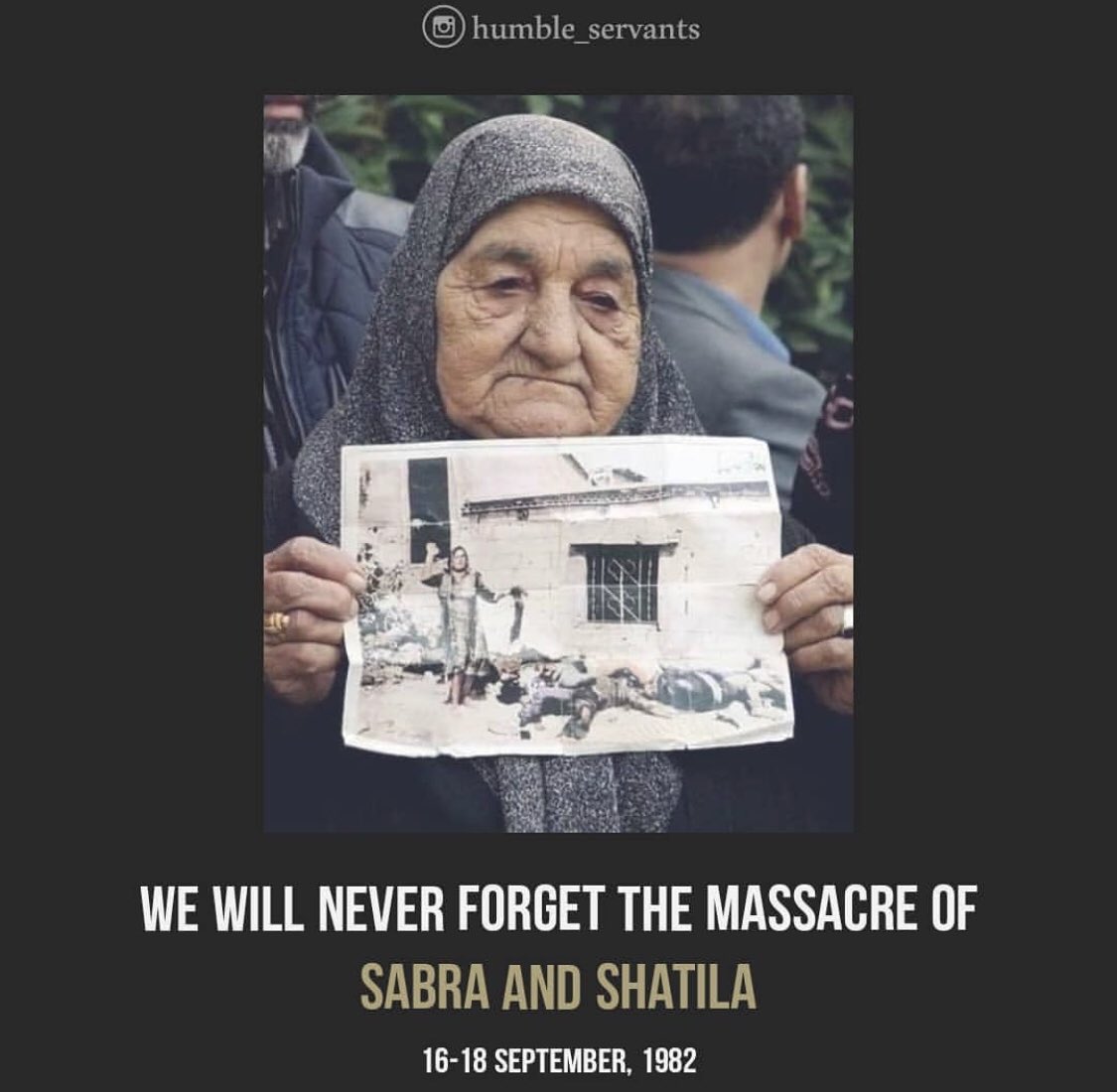 And these #Zionists have the audacity to talk about the #Holocaust and make at least one movie a year about their plight and suffering while they slaughtered innocent women and children. #SabraShatila #Lebanon
