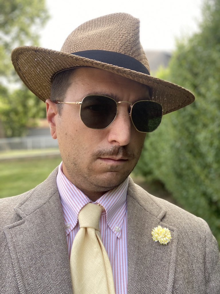 my1928's tweet photo. #my1928 #my1928styleforeducation #paraeducator #orangecityiowa #hats #strawhat #menstyle #vintagestyle #lapelflower #sunglasses https://t.co/AkjI6t5JRi