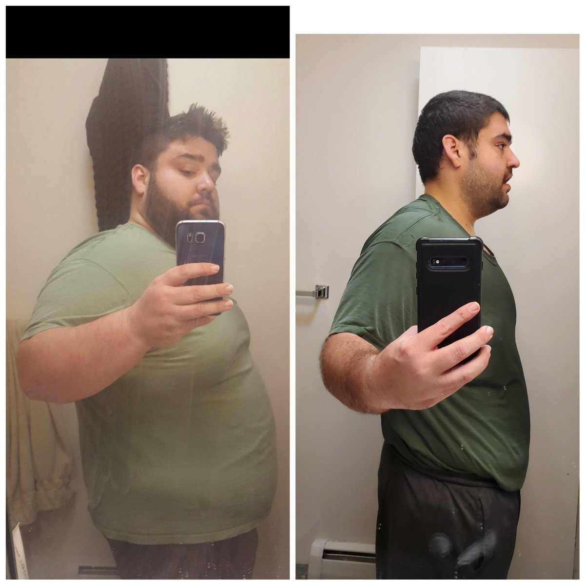 bkshowandrewm's tweet photo. @fitbit your product saved my life. The pic on the left is me in June of 2019 depressed and nearing 400lbs I decided to make a change and take charge of my life. I got an inspire and my #fitnessjourney began. 150lbs later I am on the last quarter-mile #FitnessMotivation https://t.co/NgcM7bvXbR