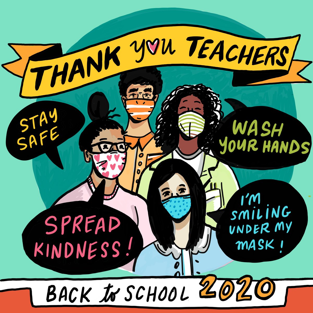 KerslakeDevon's tweet image. So grateful to all the teachers in my life! Thank you! #gratitude #educationmatters #publichealth #COVID19Ontario #WearAMask #BackToSchool2020