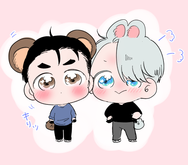 勝生勇利 ,ヴィクトル・ニキフォロフ 「ちゃんと練習もする 」|🍣のイラスト