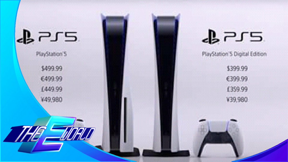 eworld_group's tweet image. Ya se revelaron los precios "oficiales" del PS5 y el PS5 DE,la batalla de las consolas de nueva generación está a punto de iniciar.
¿Ustedes tienen algún favorito?
¿Se comprarán alguna de las dos versiones del PS5?