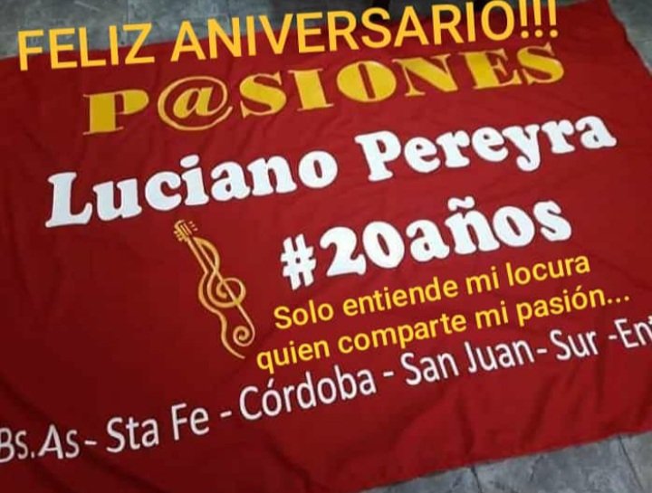 mairadecruzalta's tweet photo. #Pasiones20Aniversario vamos por más 
@LucianoPereyra @cfcpasiones https://t.co/6RxgZRWxPE