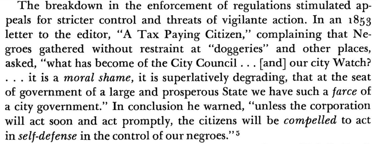 What's truly remarkable is the extent to which rhetoric supporting slave patrols mirror over-the-top commentary from GOP folks opposing cuts at the  @Austin_Police. Check out this example from Austin:  https://texashistory.unt.edu/ark:/67531/metapth101208/m1/21/