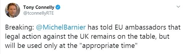 THREAD:1. Michel Barnier's 'Appropriate time' = it's not actionable.