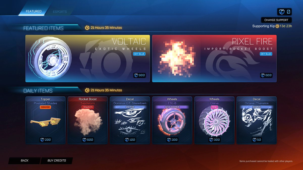 JackBeal05's tweet image. So Today Rocket League had the Big update which changed over to epic games. Now another Game I can use #codekip on 😁 @KipClicks