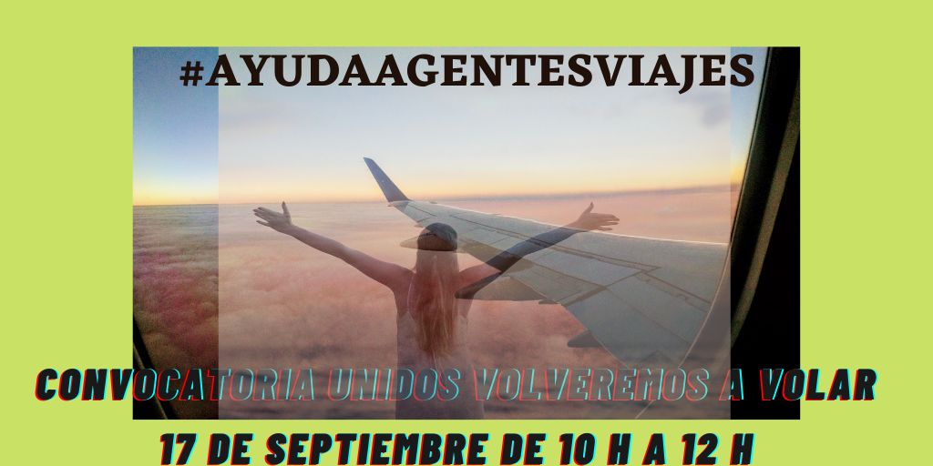 SosAgVi's tweet photo. #ayudaagentesviajes Jueves 17 septiembre todos unidos, porque somos un gran sector Agencias de viajes, si eres turismo unete y si confias en las agencias de viajes unete, un twett hará que nos ayude a despegar. Porque con vosotros somos todo y sin vosotros no somos nada. https://t.co/5ksv2sKYR5