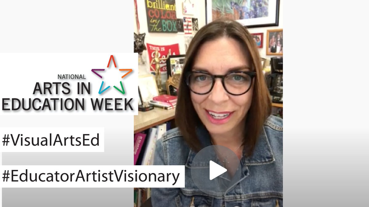 In celebration of National Arts in Education Week (September 13-19), we’re sharing the importance of visual arts education from the perspective of NAEA members. Share these messages and create your own. #VisualArtsEd#EducatorArtistVisionary 

youtube.com/watch?v=gEsagU…
