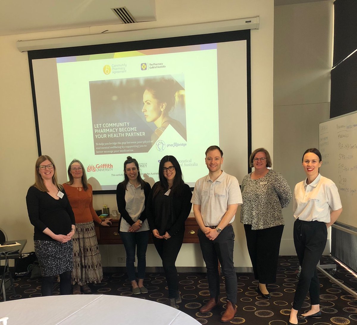 Sara McMillan (@drsarasmcmillan) on Twitter photo The pharMIbridge team officially rolled out pharmacist training in the ACT! We look forward to supporting our trial pharmacists to better care for people living with severe and persistent mental illness. <a href="/syd_health/">Sydney Health</a> <a href="/Griffith_Health/">Griffith Health</a> @MenziesHealth <a href="/PSA_National/">PSA</a> <a href="/PharmGuildAus/">The Pharmacy Guild of Australia</a> The pharMIbridge team officially rolled out pharmacist training in the ACT! We look forward to supporting our trial pharmacists to better care for people living with severe and persistent mental illness. <a href="/syd_health/">Sydney Health</a> <a href="/Griffith_Health/">Griffith Health</a> @MenziesHealth <a href="/PSA_National/">PSA</a> <a href="/PharmGuildAus/">The Pharmacy Guild of Australia</a>