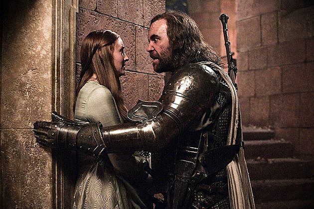 “The night of the battle, Sandor Clegane had offered to take her from the city, but Sansa had refused. Sometimes she lay awake at night, wondering if she’d been wise. She had his stained white cloak hidden in a chest beneath her summer silks. She could not say why she’d kept it.”