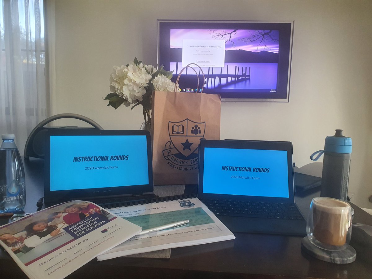 Ready for Warwick Farm Instructional Rounds 2020 style #innovate #collaborate <a href="/annbasel/">Annette Udall</a> <a href="/COSLead/">Community of Schools</a> <a href="/liliDcruz/">Lili dcruz</a> <a href="/Mel_Macmillan/">Melanie Macmillan</a>