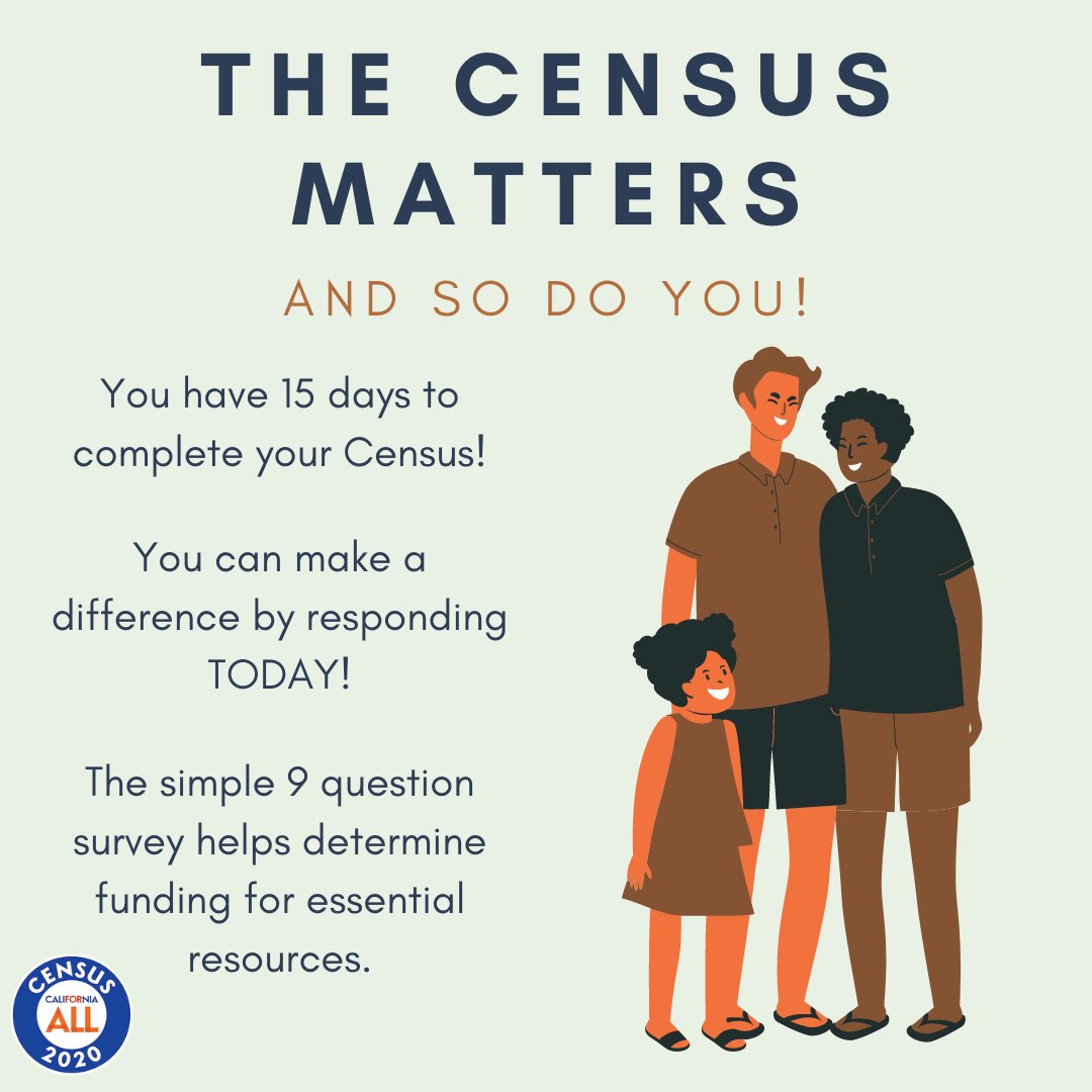 SCParksDept's tweet photo. ¡Menos de 15 días! ¡Vaya a https://t.co/2Dgw2Yff5q ahora!
Less than 15 days! Go to https://t.co/2Dgw2Yff5q now!
Link in Bio.
@CACompleteCount @CACensus
#2020Census #CompleteCount #ICount #CACensus2020 #CACompleteCount https://t.co/4ht6hPQfw6