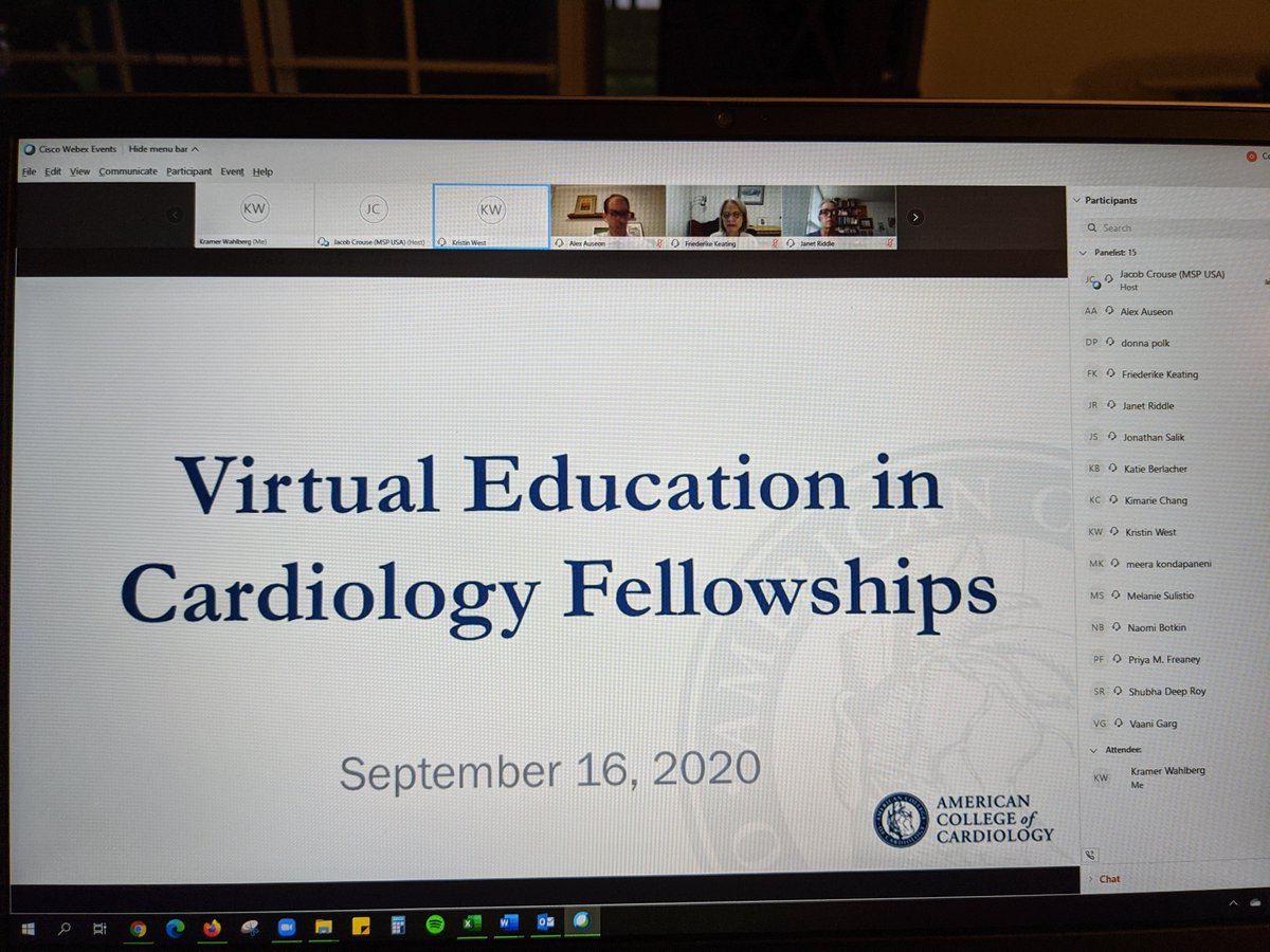 Kramer Wahlberg (@kramerwahlberg) on Twitter photo Looking forward to an exciting and thought-provoking discussion tonight about current and future state of virtual education in cardiology fellowship! <a href="/FKeatingMD/">Friederike Keating</a> <a href="/ACCinTouch/">American College of Cardiology</a> Looking forward to an exciting and thought-provoking discussion tonight about current and future state of virtual education in cardiology fellowship! <a href="/FKeatingMD/">Friederike Keating</a> <a href="/ACCinTouch/">American College of Cardiology</a>