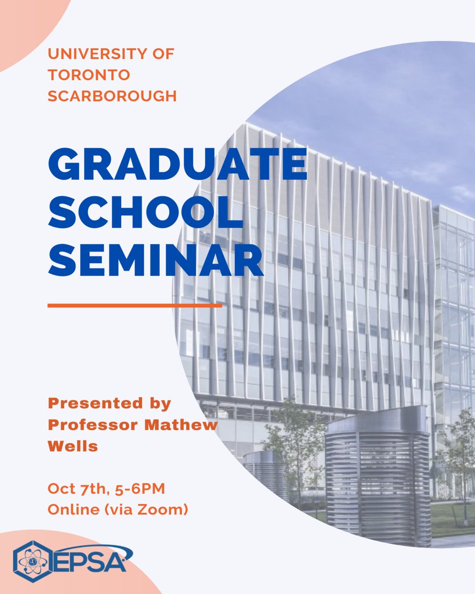 We’re holding a Graduate School Seminar! 👩‍🎓🧑‍🎓

See you October 7th from 5-6pm! 😎Register at (forms.gle/Cyc1381YfMF7DF…)!