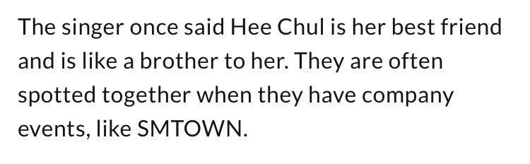 BOA"heechul is my best friend. but he is someone closer to me, he's like my brother."