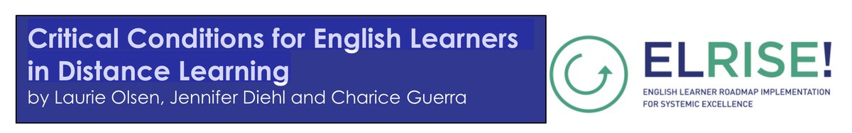 ELRISE! released guidance to address the Critical Conditions for English Learners in Distance Learning, see it here:
californianstogether.app.box.com/s/5wp0dtqd2413… <a href="/MultilingualCA/">CA Multilingual Education</a> <a href="/CalTog/">Californians Together</a> <a href="/DLELnetwork/">DualLangNetwork</a> <a href="/ELnetworkSD/">ELnetworkSDCOE</a> <a href="/CAellchat/">California ELLChat</a> <a href="/DualLangChat/">DualLangChat</a> <a href="/DualLangSchools/">DualLanguageSchools</a> <a href="/NABEorg/">NABE- National Association for Bilingual Education</a> @ATDLE1
