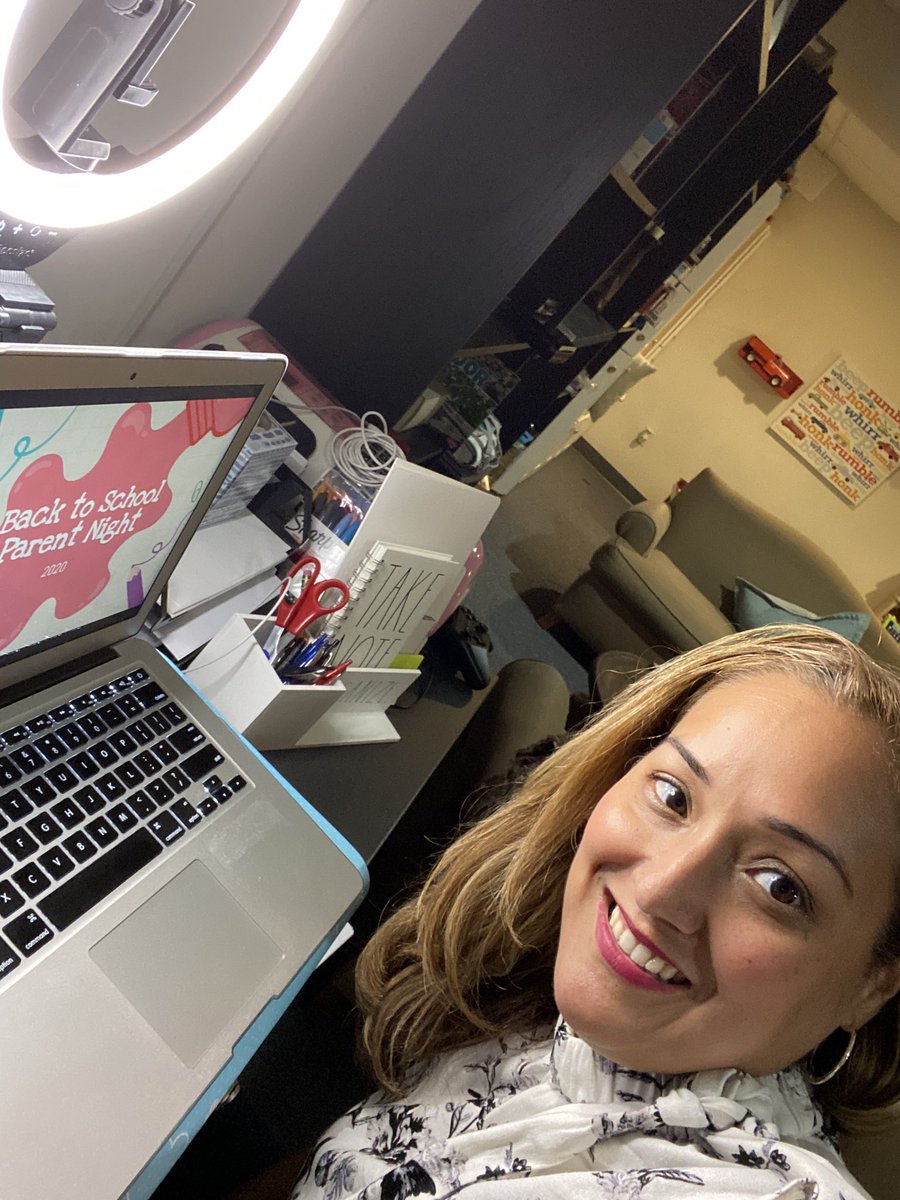 CAlcoser's tweet photo. Back to School Night - Basement Edition. 2020 is so weird... but definitely full of new and sometimes amusing experiences. https://t.co/obSomTeZBB