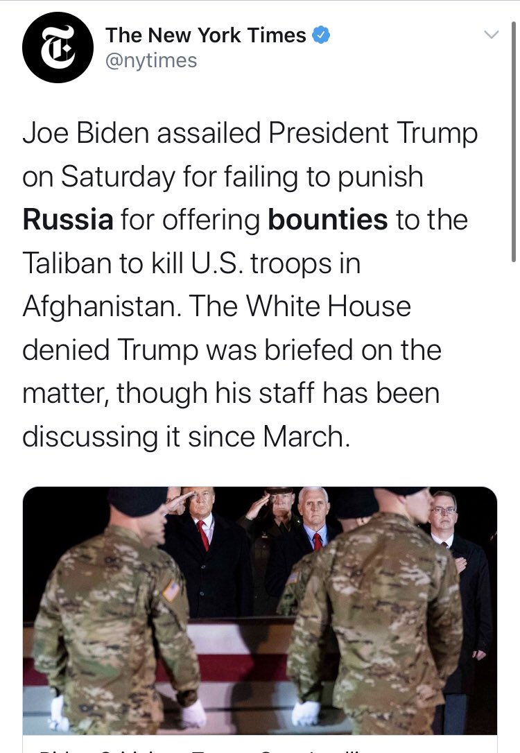 It’s hard to overstate how widely circulated this original story from  @nytimes was, or how frequently the Times doubled down on it. 2 months of investigation from the military, who vowed to get to the bottom of up, turned up empty. Not a word of followup.