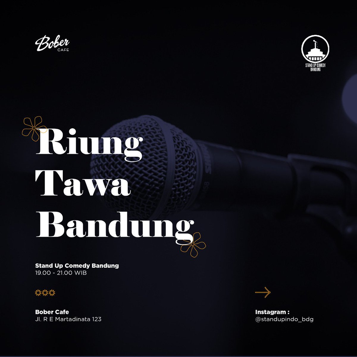 RIUNG TAWA BANDUNG ISS BACKKK!

Malam ini di Bober Cafe dari jam 7 sampai 9 malam!

<a href="/StandupIndoBdg/">StandUpIndo Bandung</a>