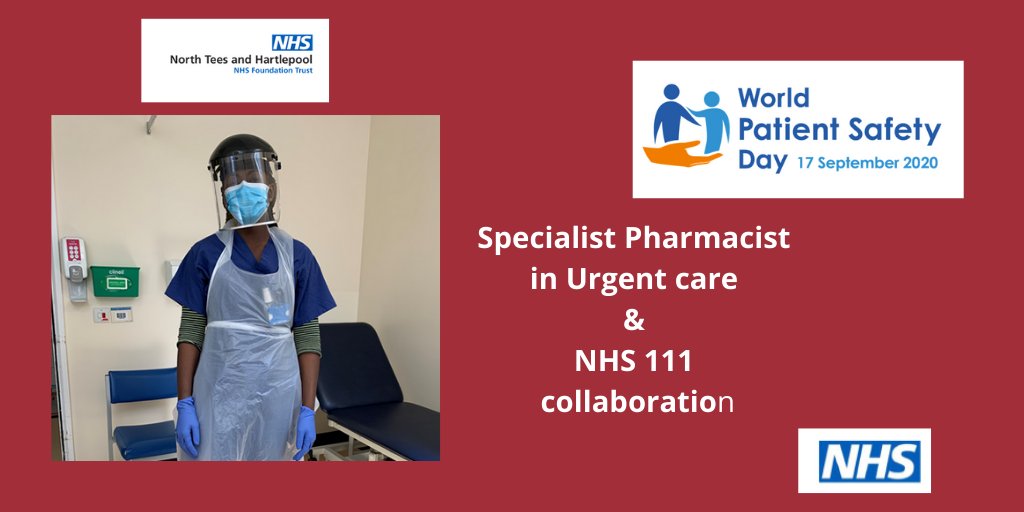 World Patient Safety DaySpecialist Clinical Pharmacy contributions - collaborative work urgent care centre and NHS 111, as part of clinical MDT @ptsafetyNHS  #WorldPatientSafetyDay  #PatientSafety  @WHO3 of 16