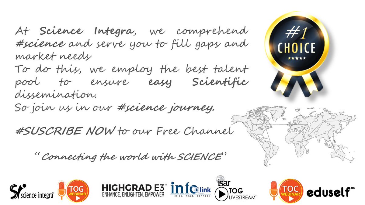 integra_science's tweet image. #SubscribeNow #ScienceGeneration #ScienceDiscussion #ScienceMatters #learning #SkillUpSeptember #Skills #Doctor #medicine #EnhanceEnlightenEmpower
#click to #subscribe 
youtube.com/channel/UCPatS…