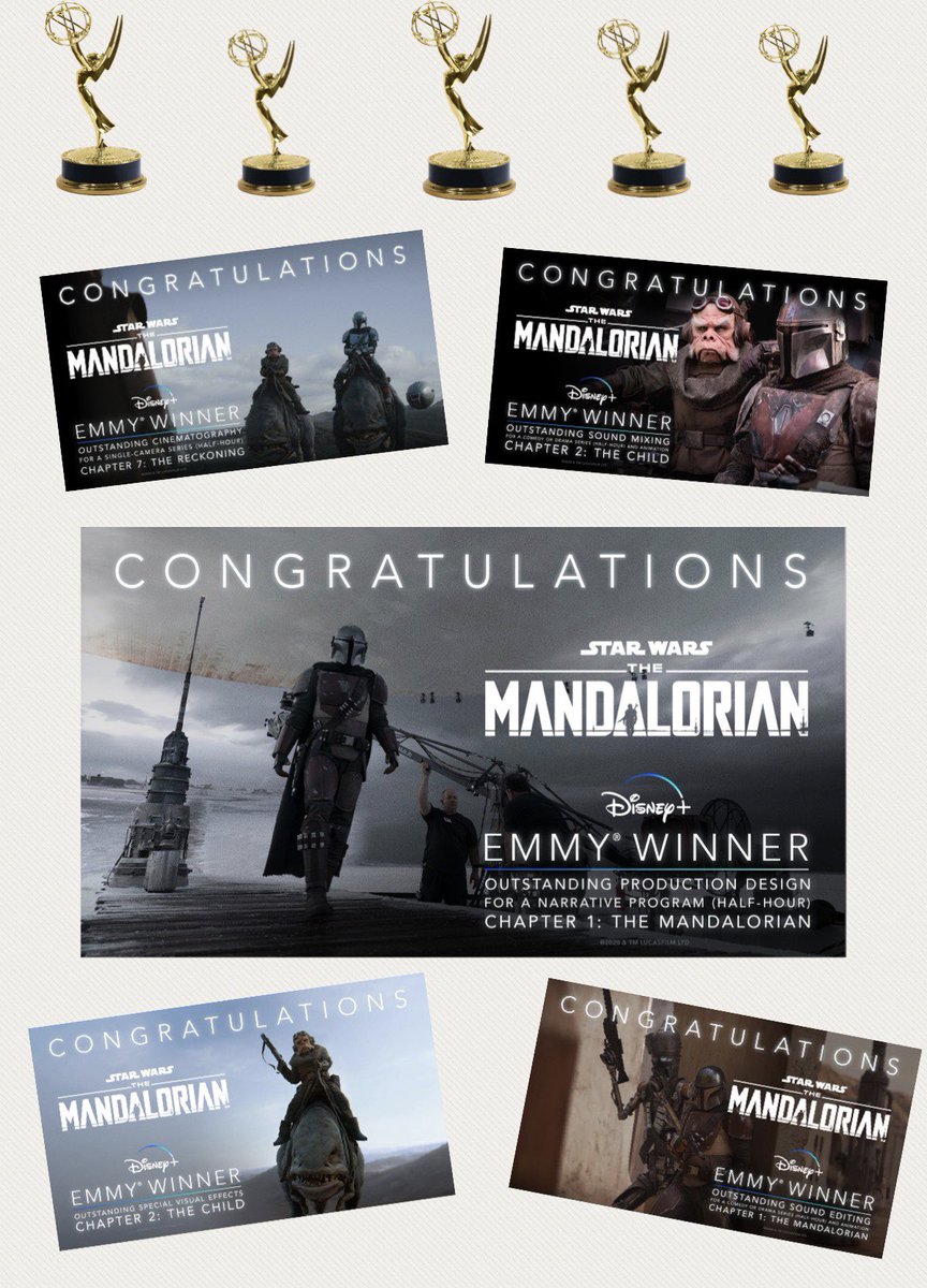 2times_mum's tweet photo. Congratulations to entire #TheMandalorian team on taking home 5 #Emmys2020!!!#thisistheway #welldeserved #bringonseasontwo #StarWars https://t.co/nIEfHVUsGr