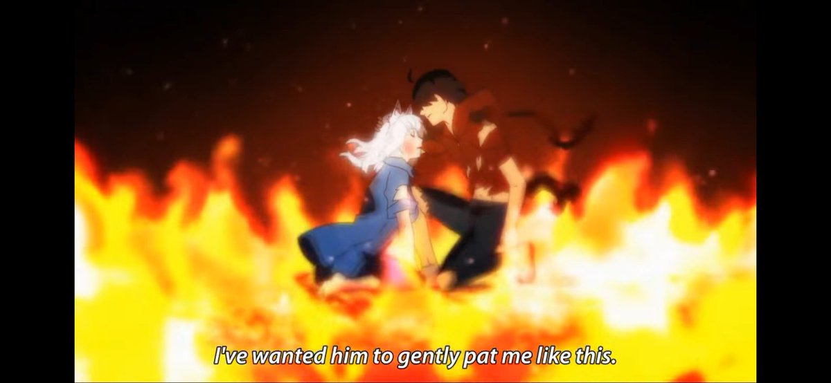 It& #39;s funny because when narrators switch, the other narrators always seem to paint Araragi as a hero. Hanekawa showed him coming to her rescue. Hitagi is always talking about how he would save anyone and that he& #39;s reliable. Hachikuji shows us that he put her on the right path.