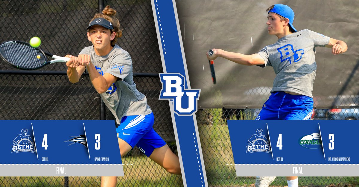 BUPilotsTennis's tweet photo. Men go 2-0 on the day to put themselves into a Crossroads League quarterfinal position! #TrueBlueBU https://t.co/Hzkwt4EVk9