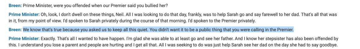 jommy_tee's tweet photo. @Qldaah @ScottMorrisonMP @AnnastaciaMP This is the PMO transcript when Morrison spoke to 4BC today.  Certainly, looks like Morrison, or his staff, provided some background briefing to radio hosts. https://t.co/XR9btPszwG