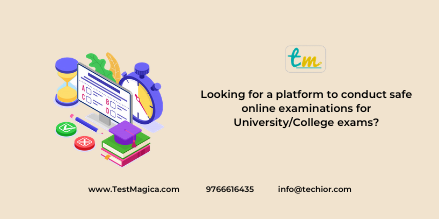 TechiorSolution's tweet image. Looking for a platform to conduct safe online examinations for University/College exams?
Now leave all your worries with TestMagica!
Learn more-techior.com/online-examina…

#onlinexams #onlineexaminationsoftware #exam2020