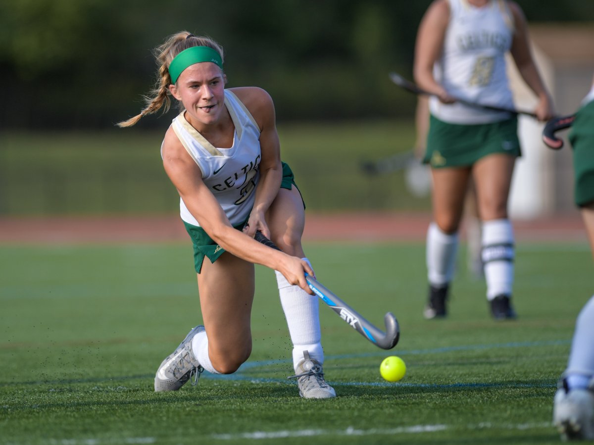 ShutterHulk's tweet image. Dublin Jerome's Katelyn Root fires a shot against CSG during the host Celtics' 2-1 field hockey win tonight. Root scored both goals. @ThisWeekSports @jeromeceltics @DublinJeromeFH