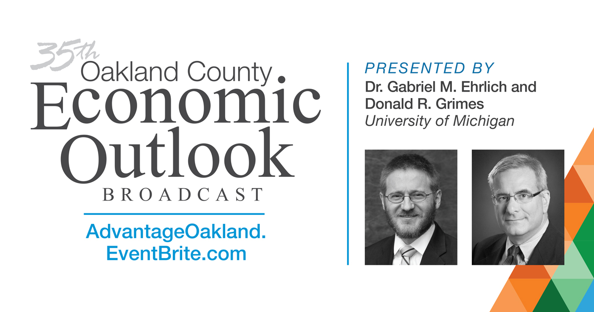 MedicalMainSt's tweet photo. LIVE MUST SEE:  35th #OaklandCounty Economic Outlook on Monday, Sept. 21 from 11:30-12:30 p.m.
RSVP by Noon on TOMORROW, Sept. 17: https://t.co/T8DMzTJQqX
NO COST | RSVP required to receive broadcast link &amp; digital copy of the 2020-2022 Oakland County Economic Outlook Summary. https://t.co/ToT9OZOd3v