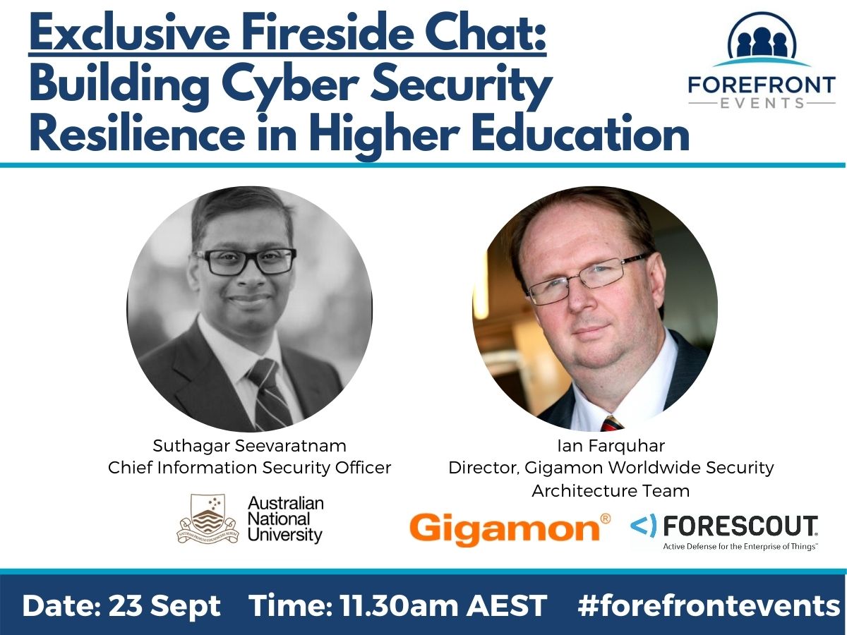 Laurance_Garner's tweet photo. Forescout virtual event. Building Cyber Security Resilience in Higher Education | Forefront Events

#Forescout #Gigamon #ForeFront #cybersecurity #cyberresilience https://t.co/G3PhOBAEdh https://t.co/55gzYBIxkv