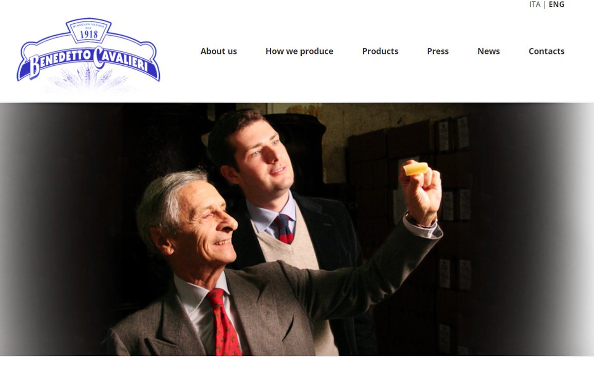 This is the website of my favorite pasta company:  http://www.benedettocavalieri.it/en/ I would now like to talk about the meeting that determined the website's design & content. I have lots of experiences with Italian relatives & inlaws, so I'm pretty sure I know what happened.