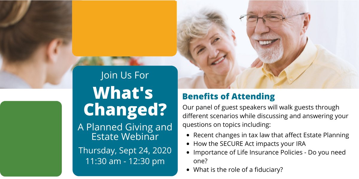 UCPsacramento's tweet image. Join us for &quot;What&apos;s Changed,&quot; a FREE #LegacyGiving and #PlannedGiving webinar! 

We look forward to answering your questions while providing valuable info that will impact your legacy!

#Zoom registration here:
zoom.us/webinar/regist…